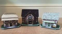 My three 3d miniature buildings