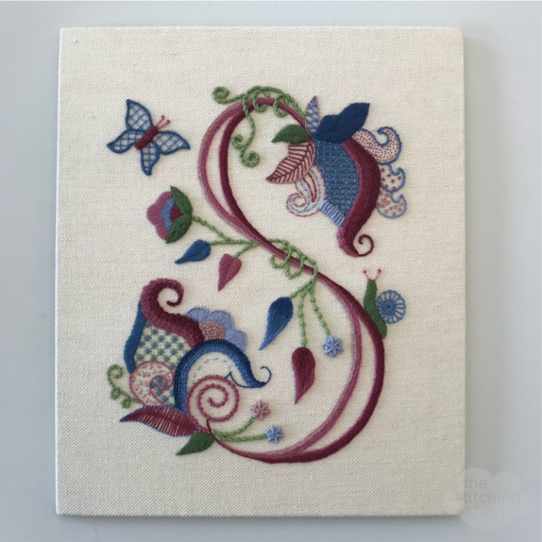 Finishing my RSN Certificate Crewelwork – The Stitching sheep
